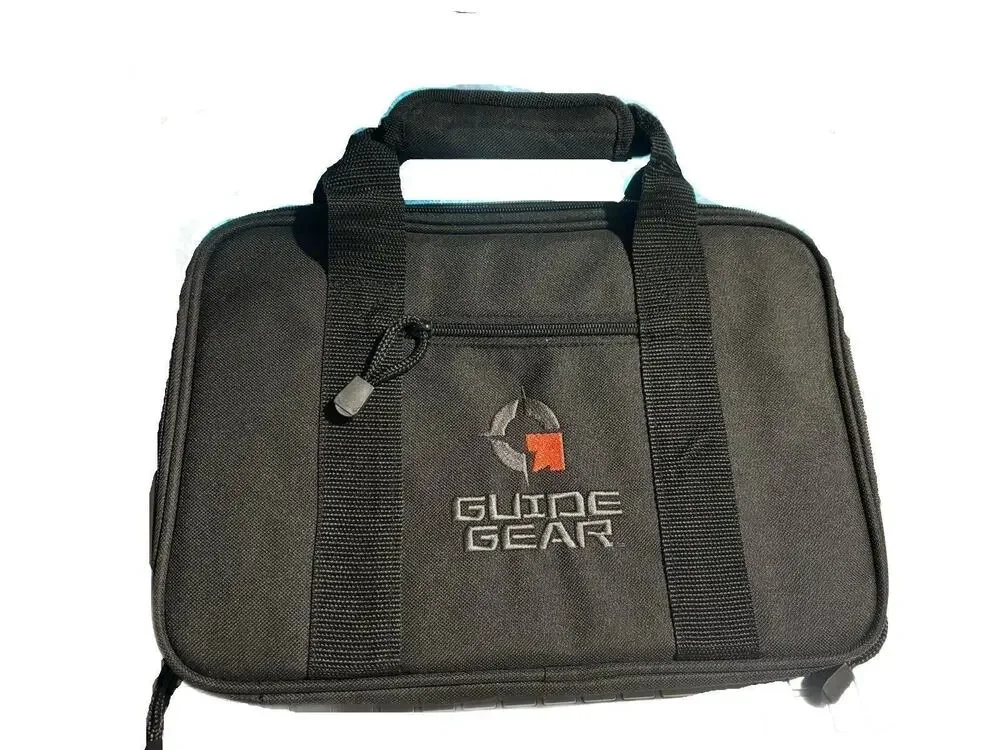 Guide Gear Heavy Duty Nylon Pistol Range Bag Black   NEW